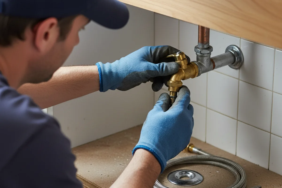 Shutoff valve and fitting work during Emergency Plumbing in Ashland